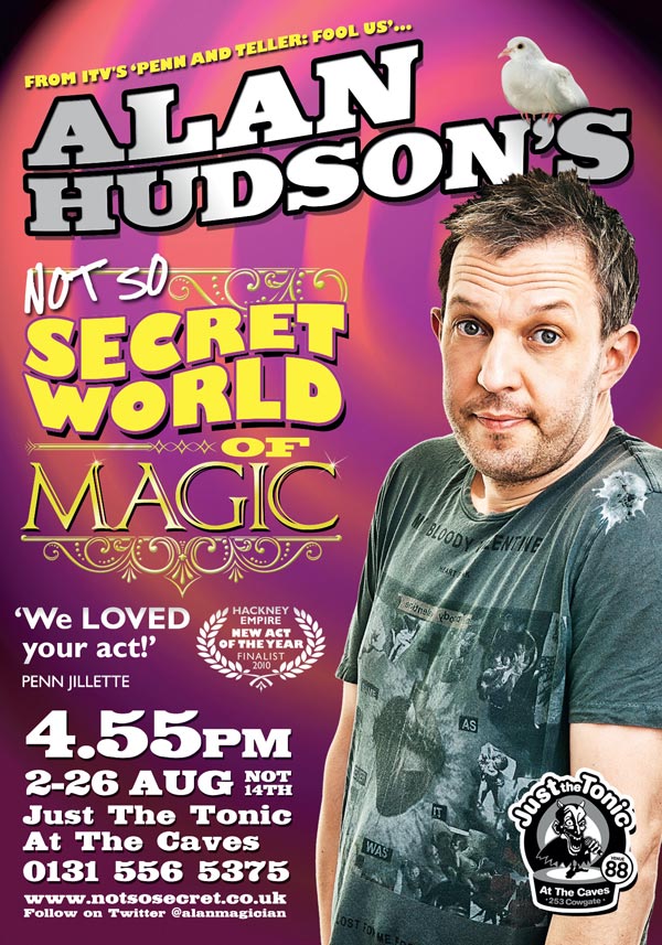Alan Hudson Edinburgh Flyer Poster Design